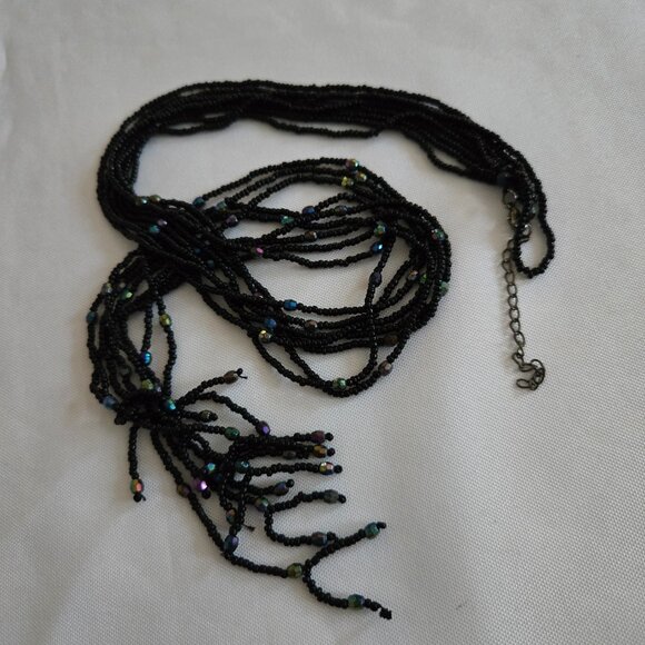 Multi-strand Beaded Convertible Necklace 44" - Picture 7 of 10